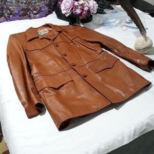 Vintage Pioneer Wear Genuine Leather jacket size 40